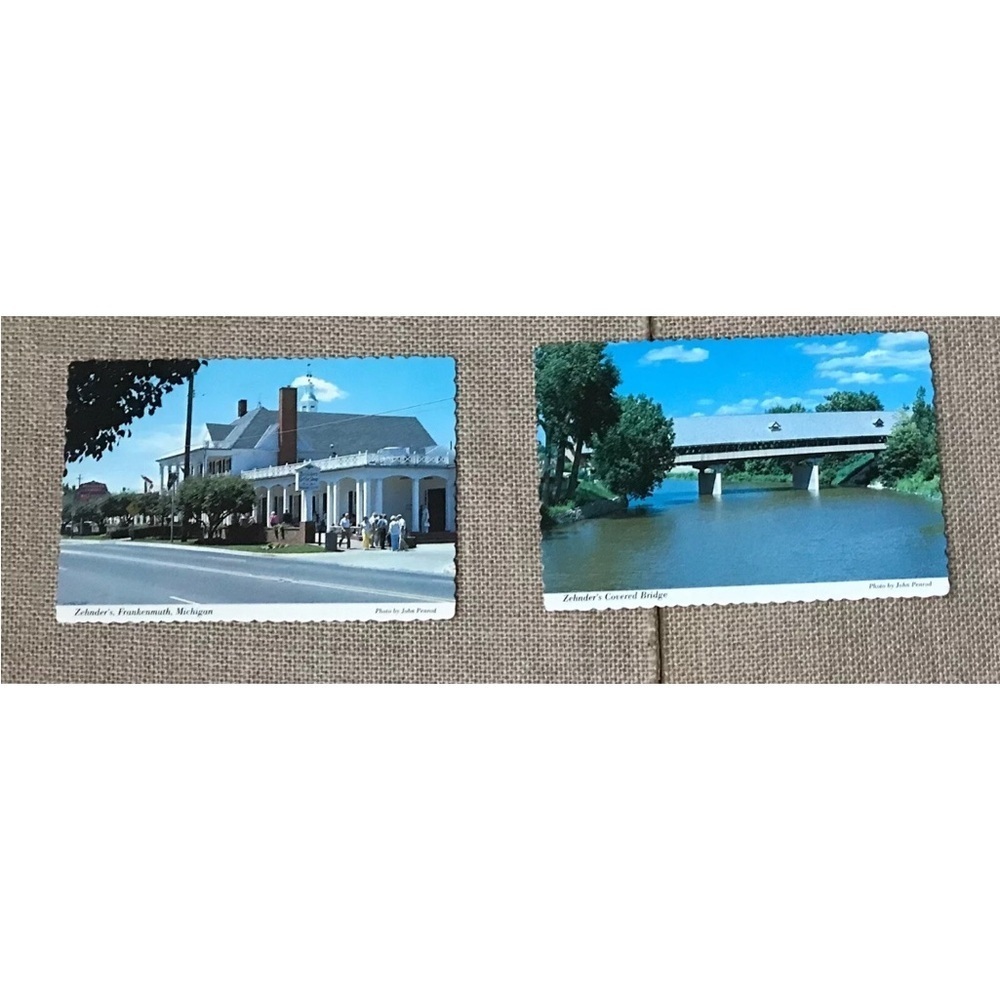 Vintage Zehnders Frankenmuth Michigan Postcard Lot Junk Journaling Framable